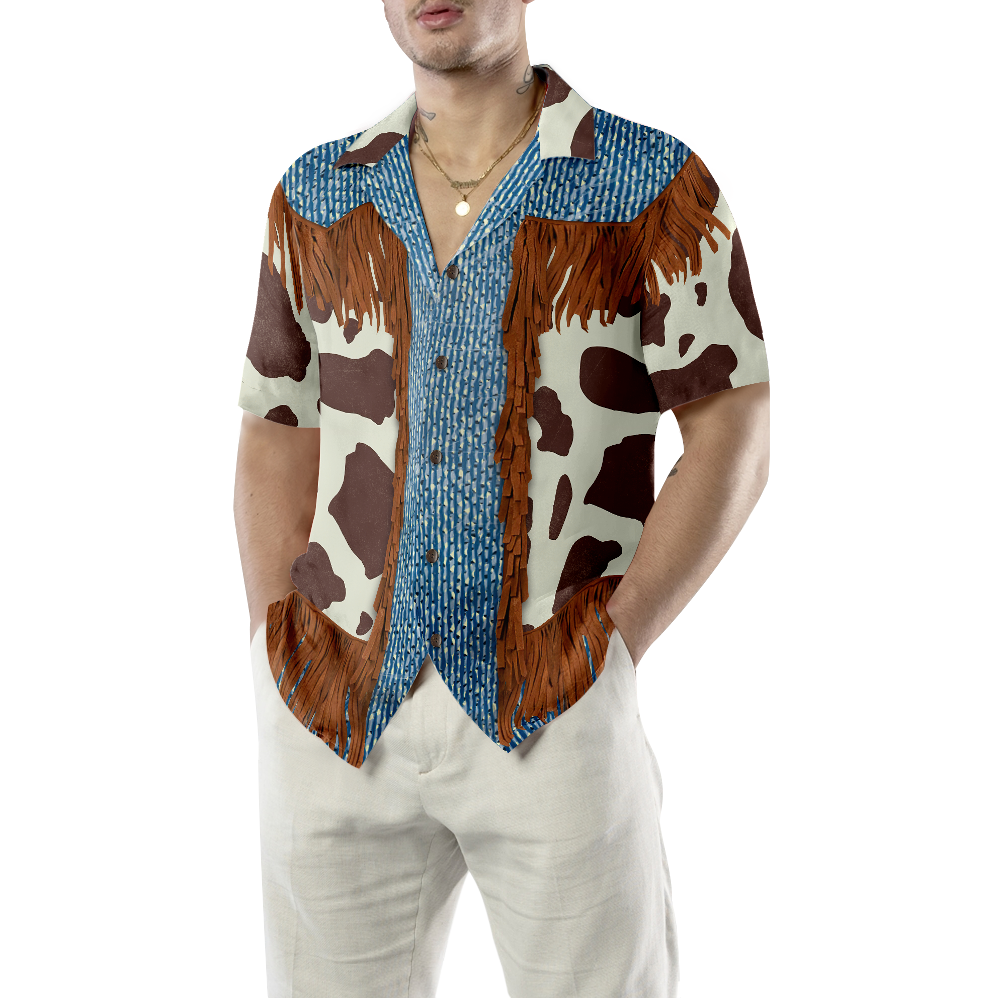 Cowboy Dairy Vintage Western Texas Hawaiian Shirt, Life Is Better With Texas Longhorns Shirt, Texas Home Shirt For Men
