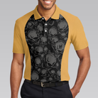 Rules Of Golf Polo Shirt, Black And Orange Golfing Shirt With Sayings, Cool Golf Gift For Beer Lovers