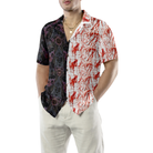Gothic Halloween Blood Hawaiian Shirt For Men, Satanic Bat And Spider Goth Hawaiian Shirt