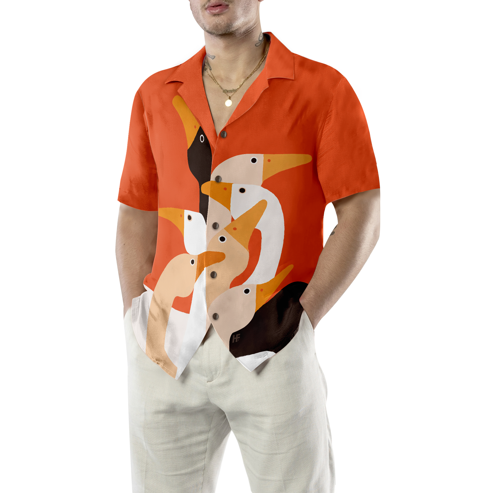 Ducks On Art Hawaiian Shirt