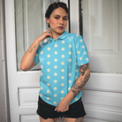 Daisy Tennis Shirt Short Sleeve Women Polo Shirt