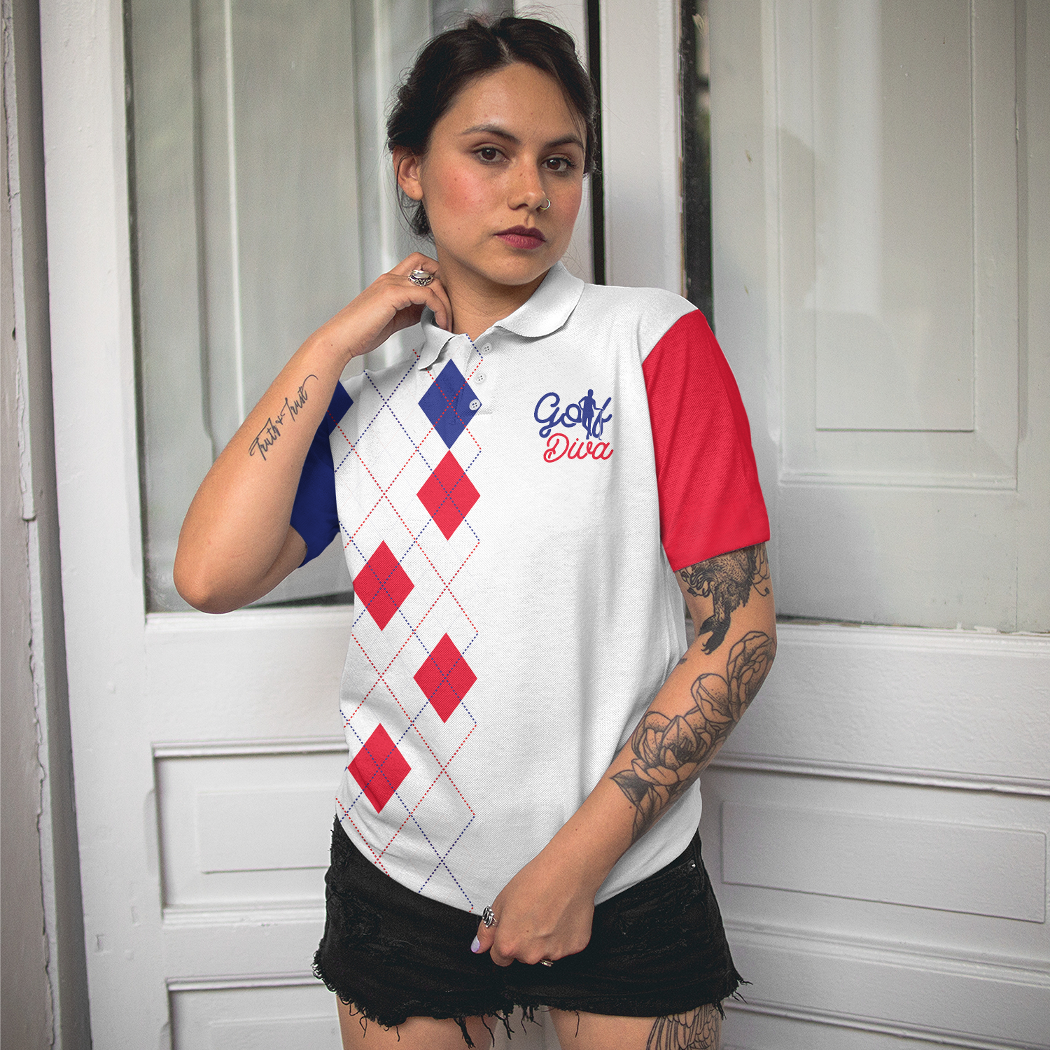 Golf Diva Short Sleeve Women Polo Shirt