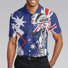 Golf I Like It Rough Australian Flag Polo Shirt, Argyle Pattern Skeleton Golfing Polo Shirt, Funny Golf Shirt For Men