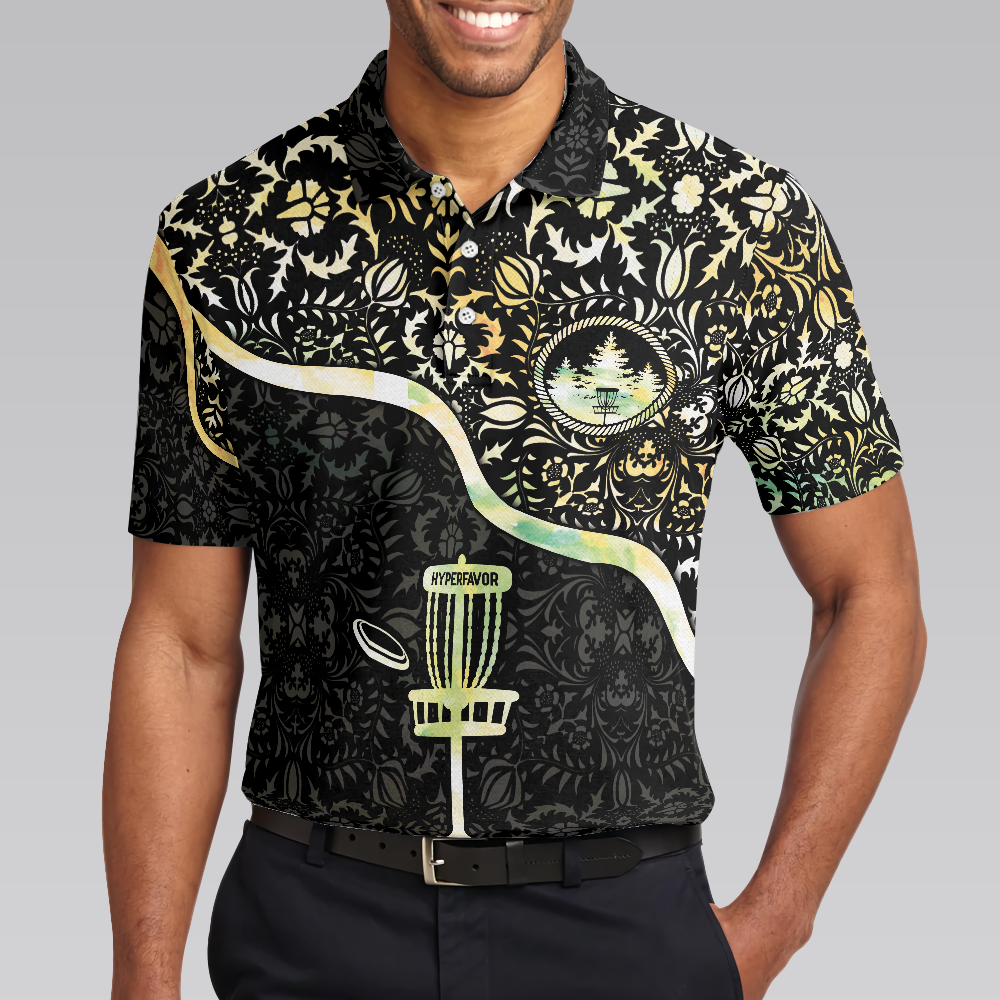 Disc Golf Is My Life Polo Shirt, Cool Disco Golf Shirt For Men, Innova Disc Golf Polo Shirt