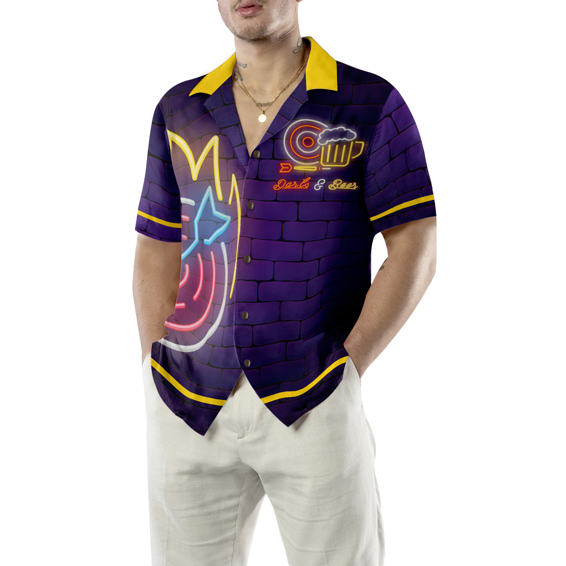 Dart Neon Cyper Hawaiian Shirt