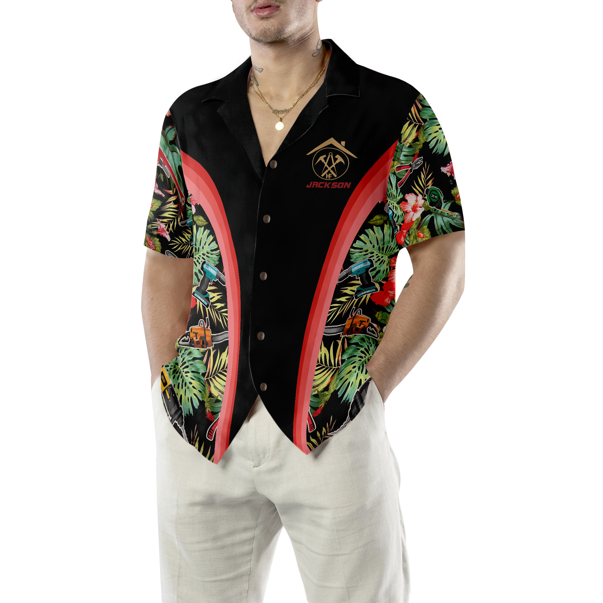 Roofer Tropical Custom Hawaiian Shirt