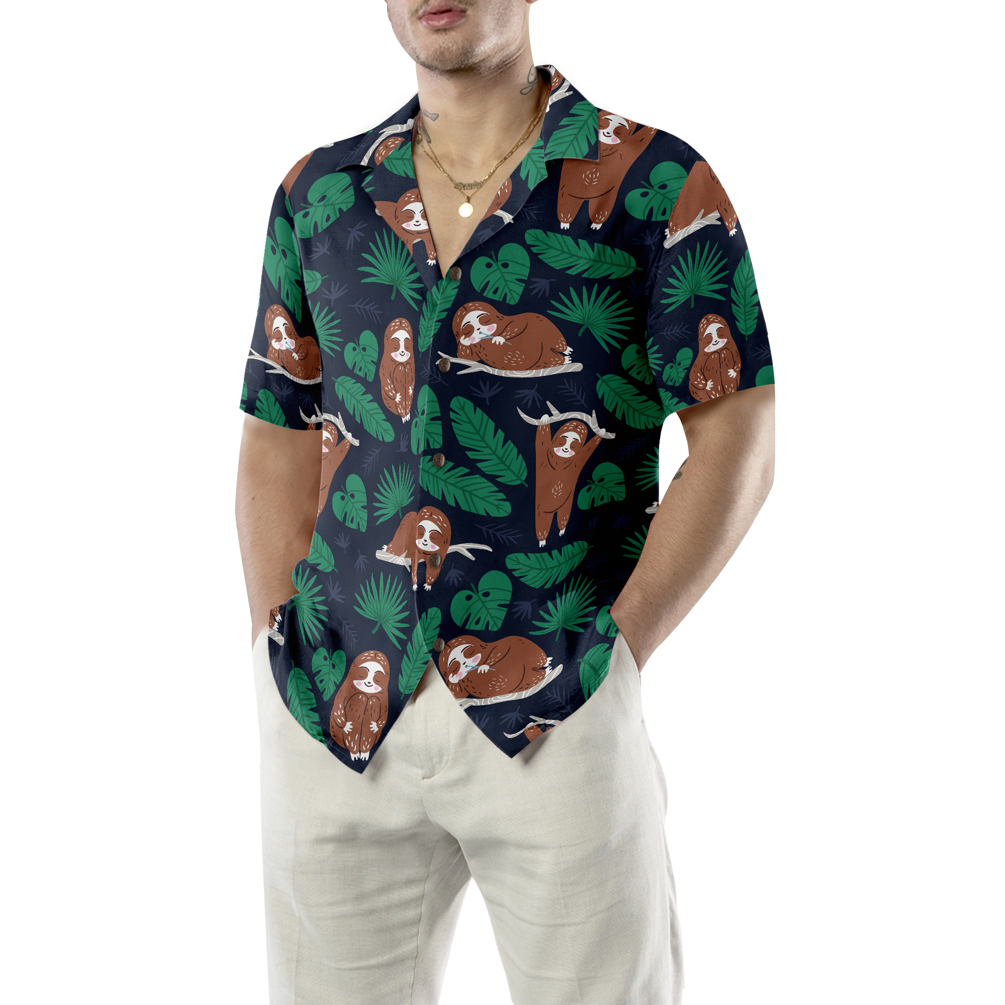 Lazy Sloth Shirt For Men Hawaiian Shirt