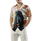 Black Poodle & The Brown Leaves Poodle Hawaiian Shirt, Best Dog Shirt For Men And Women