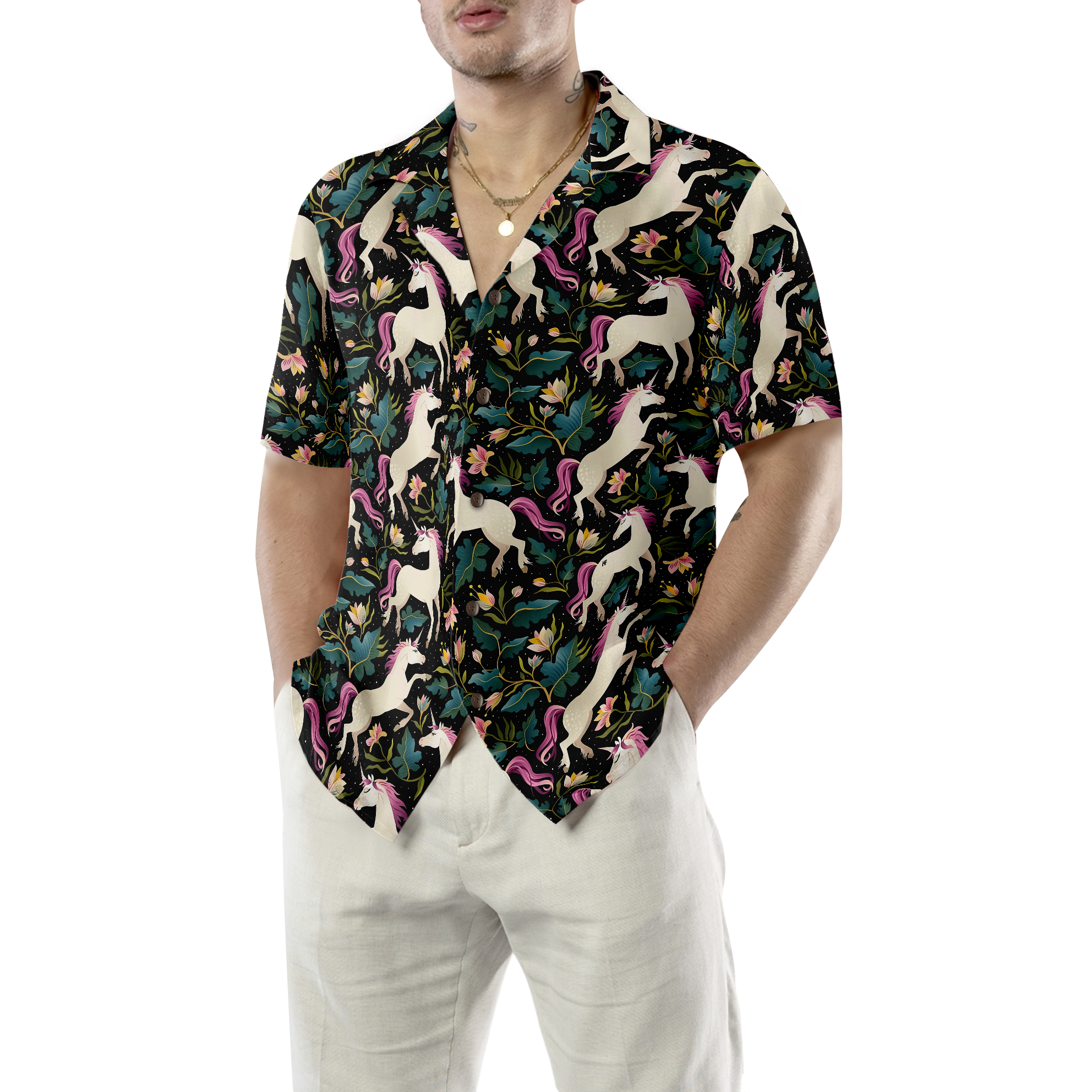 Fantasy Unicorns Hawaiian Shirt
