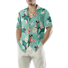Trendy Parrots And Tropical Leaves Hawaiian Shirt