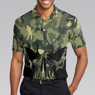 Make Par Not War Polo Shirt, Camouflage Pattern Golf Shirt For Veterans, Golf Gift Idea For Military Dad