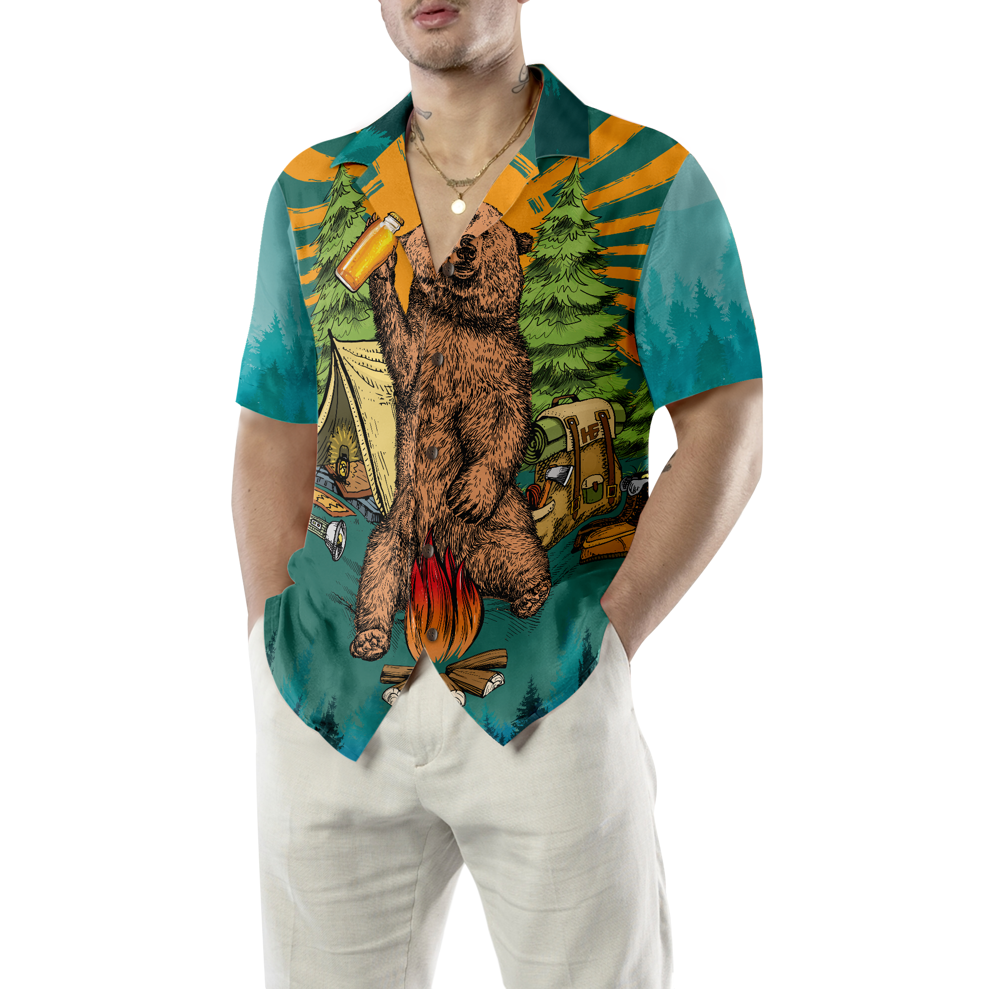 God Is Great Beer Is Good & People Are Crazy Hawaiian Shirt