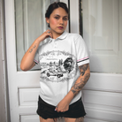 Golf Course Sketch Golf Short Sleeve Women Polo Shirt, Golf Shirt For Ladies, Gift For Female Golfers