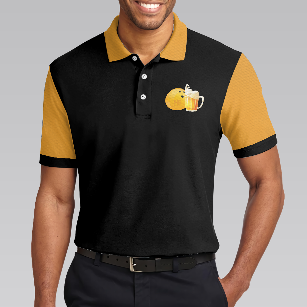 Bowling Therapy Polo Shirt, Funny Bowling Polo Shirt With Sayings, Bowling Gift Idea For Male Bowlers