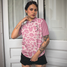 Golf Women Short Sleeve Women Polo Shirt, Pink Leopard Shirt For Golf Ladies, Funny Golf Shirt With Sayings