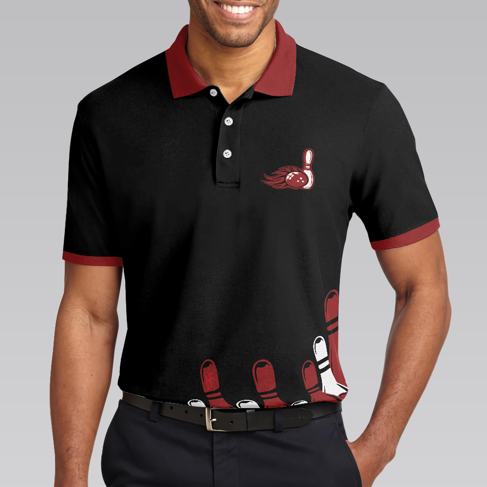 Your Ball Will Be Right Back Polo Shirt, Tenpin Bowling Shirt For Men With Sayings, Bowling Gift Idea