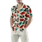 Camera Seamless Pattern Shirt For Men Hawaiian Shirt