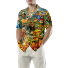 Smiley Pumpkin On The Farm Thanksgiving Hawaiian Shirt, Unique Thanksgiving Gift Idea