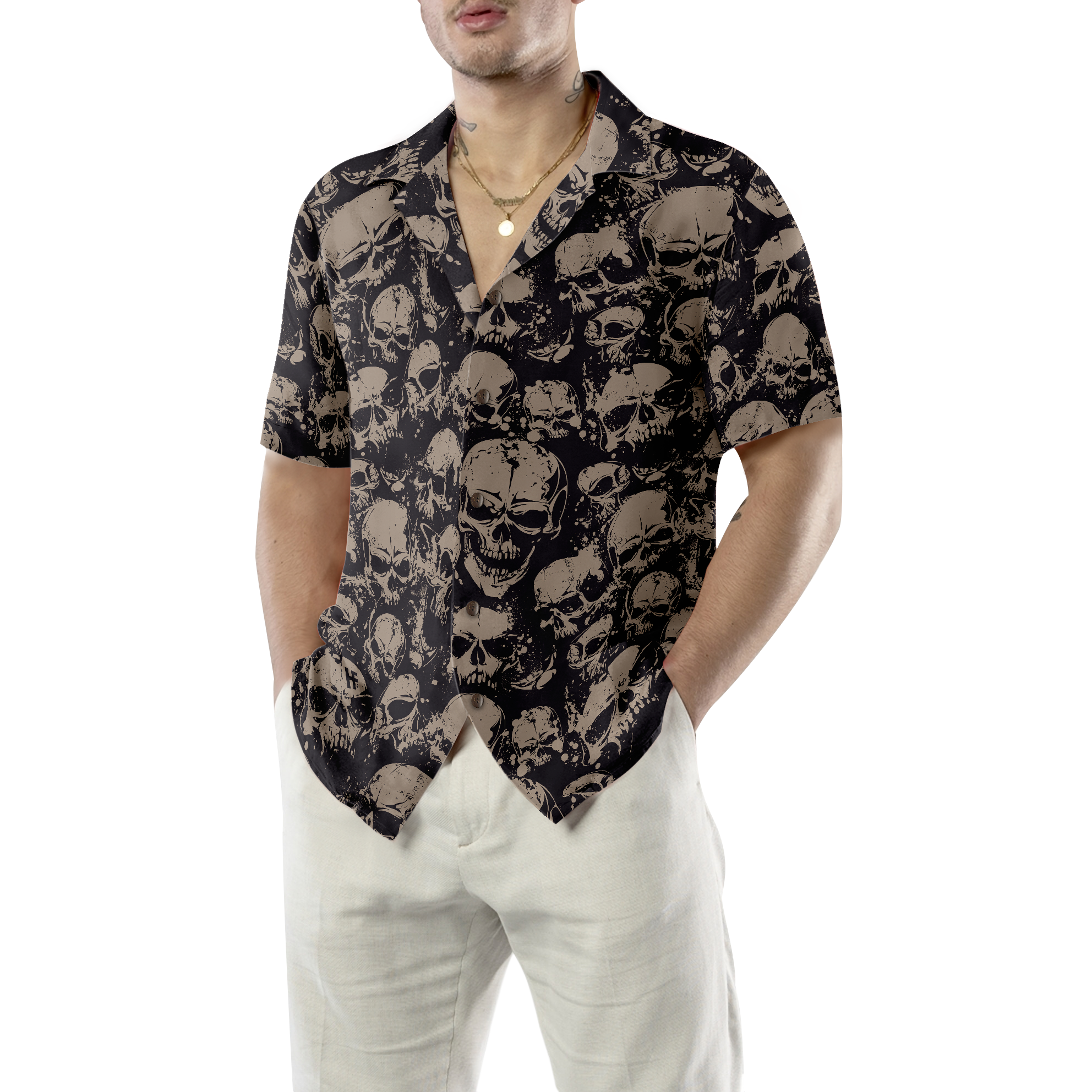 Skull And Cool Hawaiian Shirt