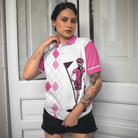 Never Underestimate A Woman Who Loves Golf Short Sleeve Women Polo Shirt