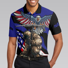 Navy Veteran Honor The Fallen Polo Shirt, American Flag Navy Veteran Shirt, Best Gift For Veteran's Day