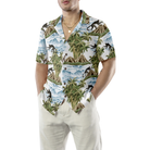 Vintage Island Palm Tree Monkey Hawaiian Shirt