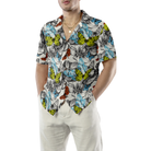 Flying Butterflies Shirt For Men Hawaiian Shirt