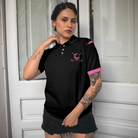 Golf Skull Women Shirt Short Sleeve Women Polo Shirt