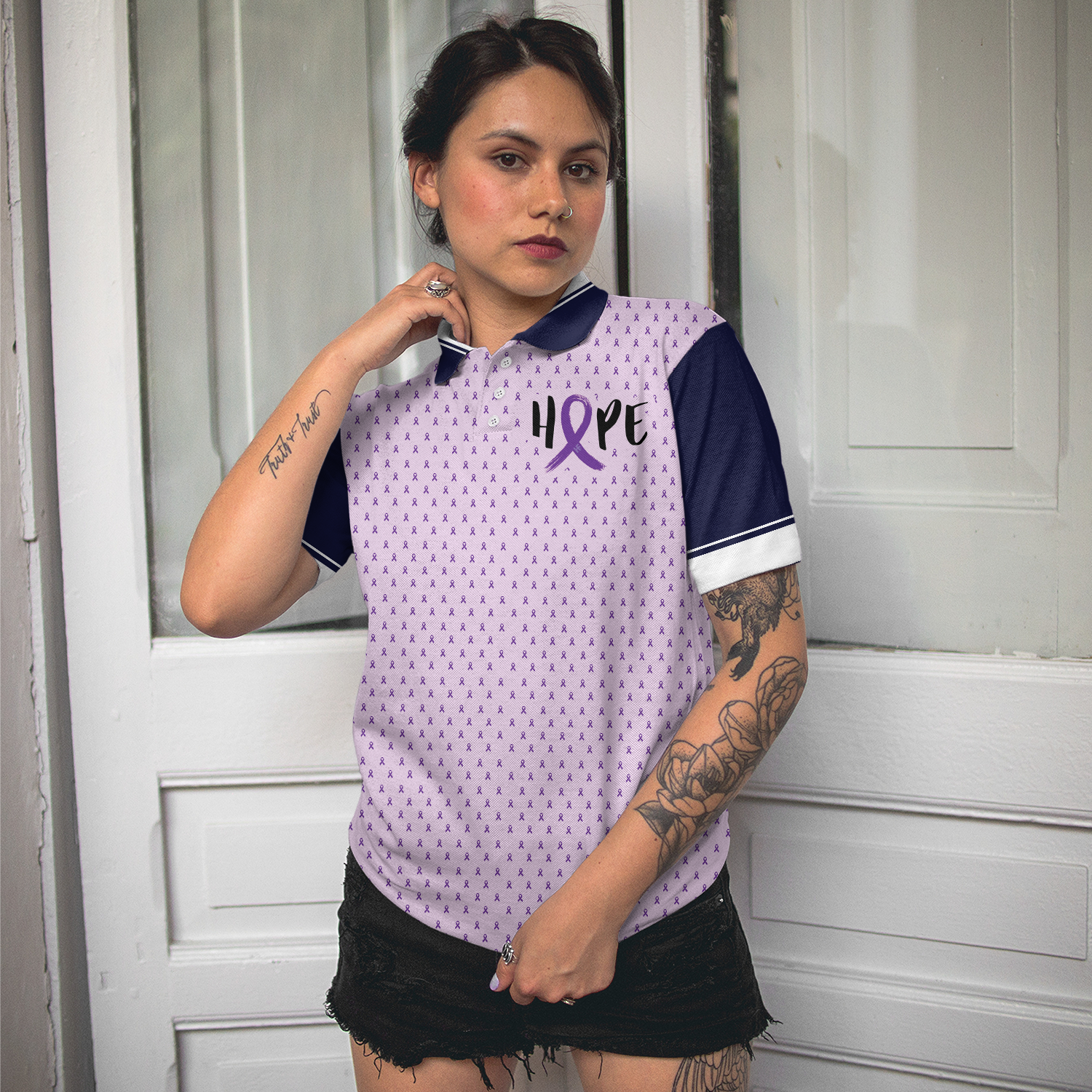 You Picked The Wrong Girl Lupus Awareness Short Sleeve Women Polo Shirt, Purple Lupus Awareness Month Shirt
