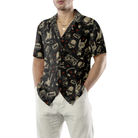 Rock N Roll Will Never Die Hawaiian Shirt, Electric Guitar Skull And Crossbones Hawaiian Shirt