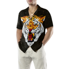 Geometric Tiger Shirt For Men Hawaiian Shirt
