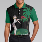 Just Tap In It! Golf Polo Shirt, Funny Black And Green Golf Shirt For Men