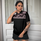 You Are Looking At My Putt Again Golf Short Sleeve Women Polo Shirt, Floral Golfing Shirt For Female Golfers