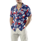 Texas Flag Tropical Seamless Pattern USA Hawaiian Shirt
