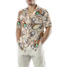 Coffee And Lazy Sloth Shirt For Men Hawaiian Shirt