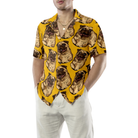 Cute Pugs Seamless Pattern Shirt For Men Hawaiian Shirt