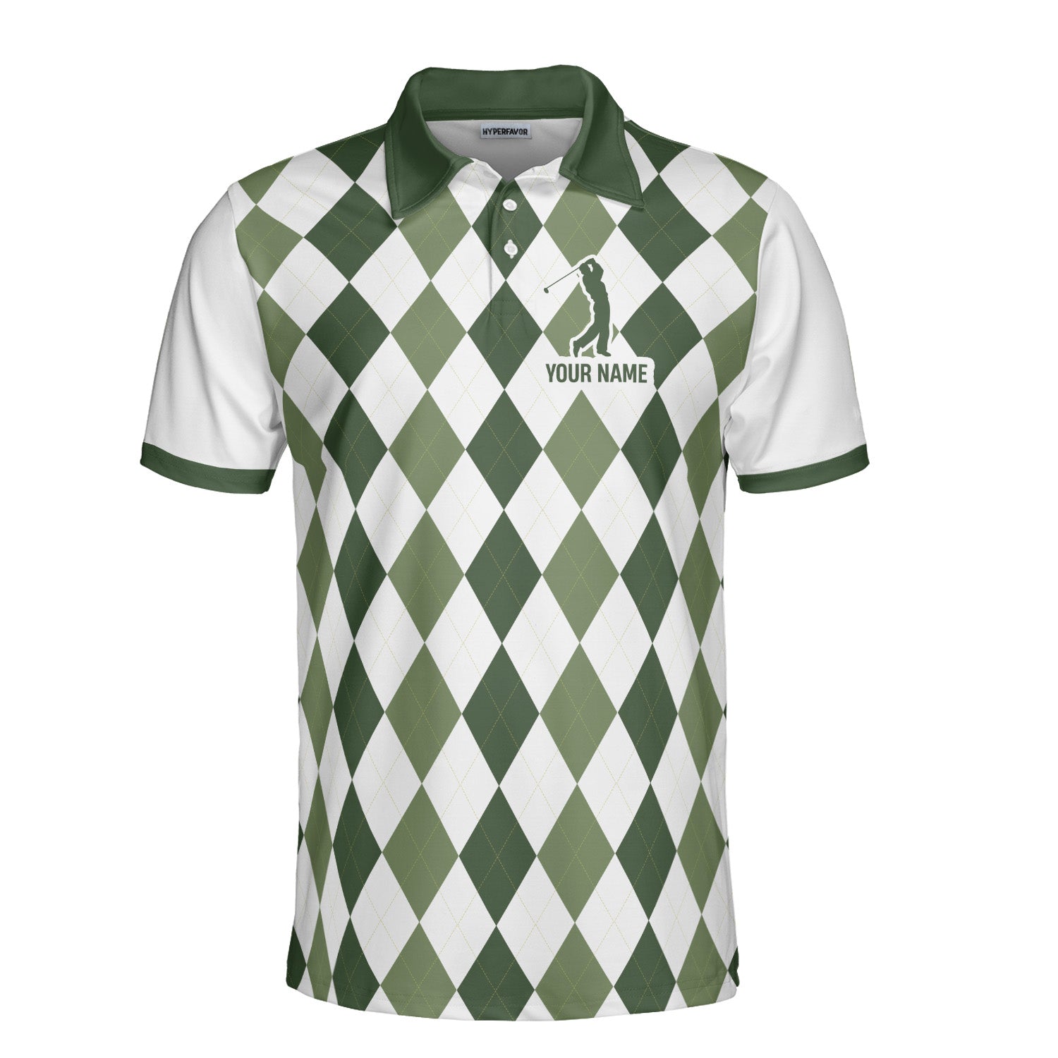 Personalized King of the Green St. Patrick’s Day Men Golf Polo Shirt