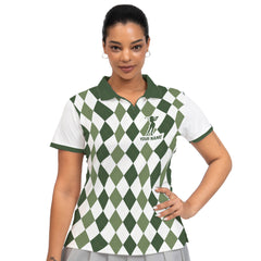 Personalized Queen of the Green St. Patrick’s Day Women Golf Polo Shirt