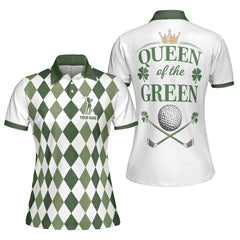 Personalized Queen of the Green St. Patrick’s Day Women Golf Polo Shirt