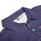Personalized Retro Patriotic Golf Polo Shirt with American Flag Skull Design
