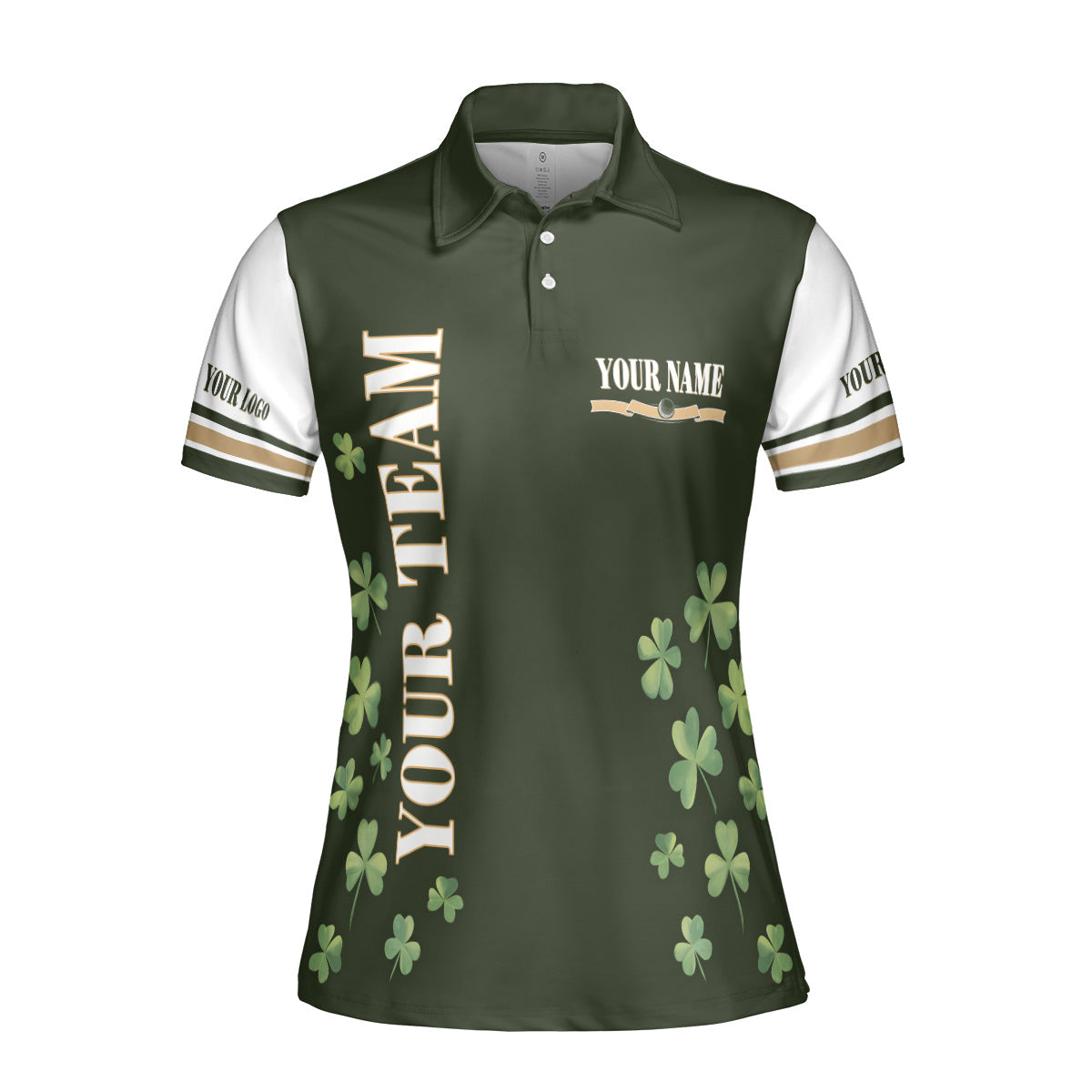  Personalized St. Patrick’s Day with Lucky Leprechaun Women’s Golf Polo Shirt