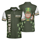Personalized St. Patrick’s Day Men’s Golf Polo Shirt with Lucky Leprechaun