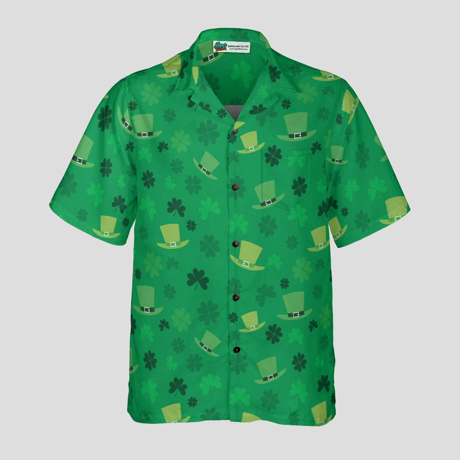 St. Patrick’s Day Lucky Leprechaun Hat Hawaiian Shirt