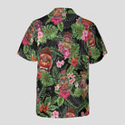 Tiki Hawaiian Shirt for Men, Tropical Tiki Mask Aloha Shirt, Island Vacation Luau Shirt