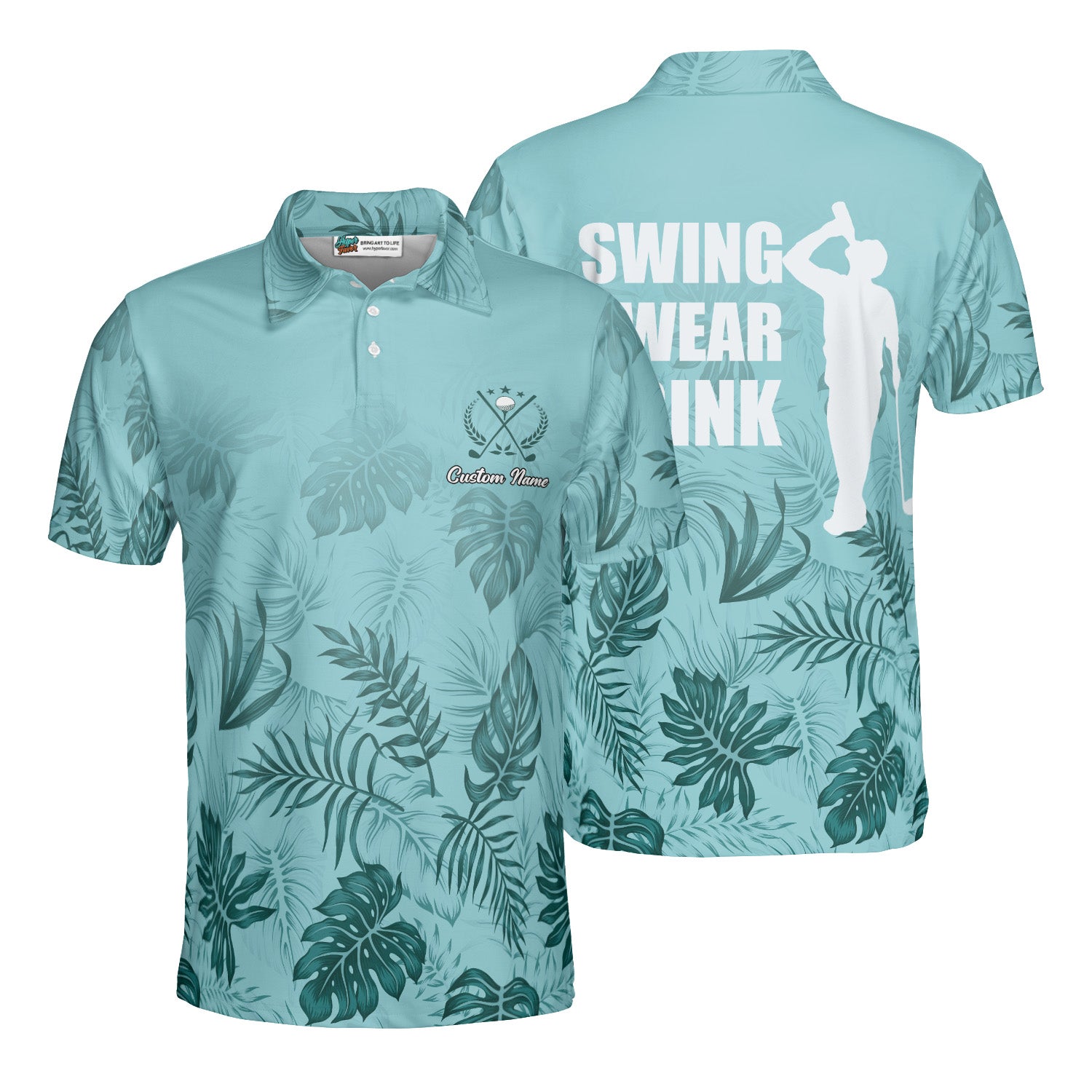 Tropicana Golf Polo Shirt – Custom Hawaiian Golf Shirt for Men