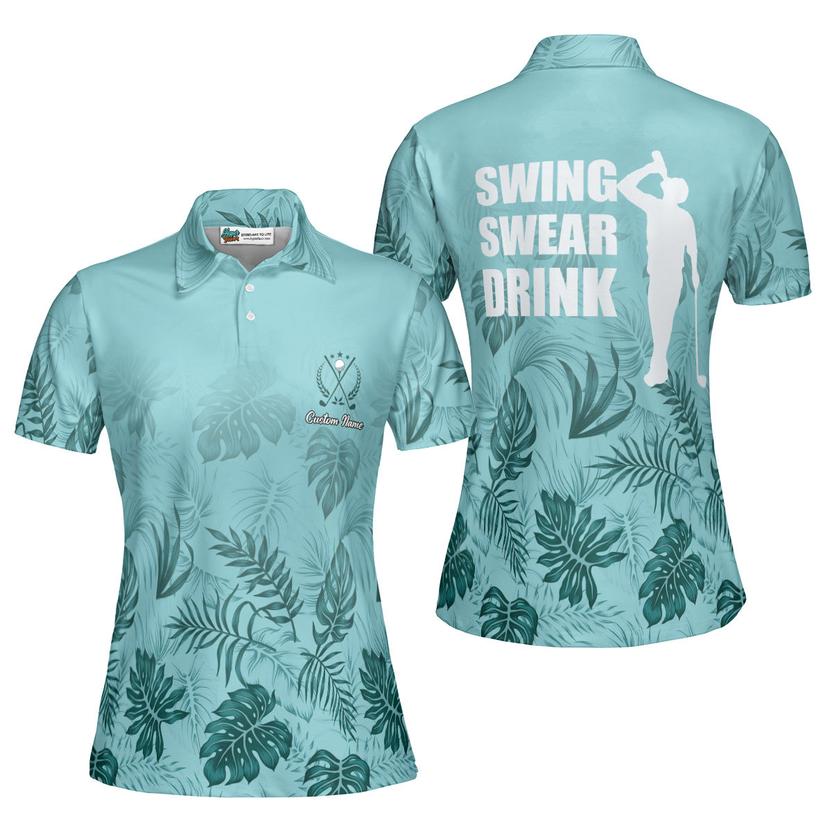 Tropicana Golf Polo Shirt – Women's Custom Hawaiian Golf Shirt