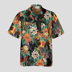 Volcanic Hibiscus Hawaiian Shirt