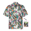 Dog With Tropical Flowers Custom Hawaiian Shirt - Hyperfavor