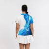 Artistic Blue  Golf Short Sleeve Women Polo Shirt - Hyperfavor