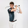 Golf Swing American Flag Golf Ball Texture Polo Shirt, Patriotic Golf Shirt For Men, Cool Gift For Golfers - Hyperfavor